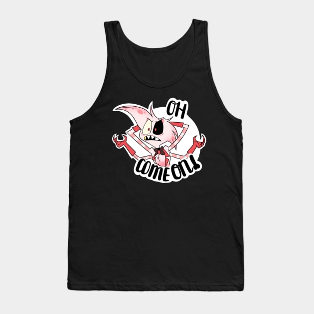 Unfortunate Angel Sticker Tank Top by lemonylol